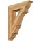 Ekena Millwork Balboa Traditional Rough Sawn Bracket, Western Red Cedar, 6"W x 28"D x 36"H BKT06X28X36BOA01RWR - alternate 1